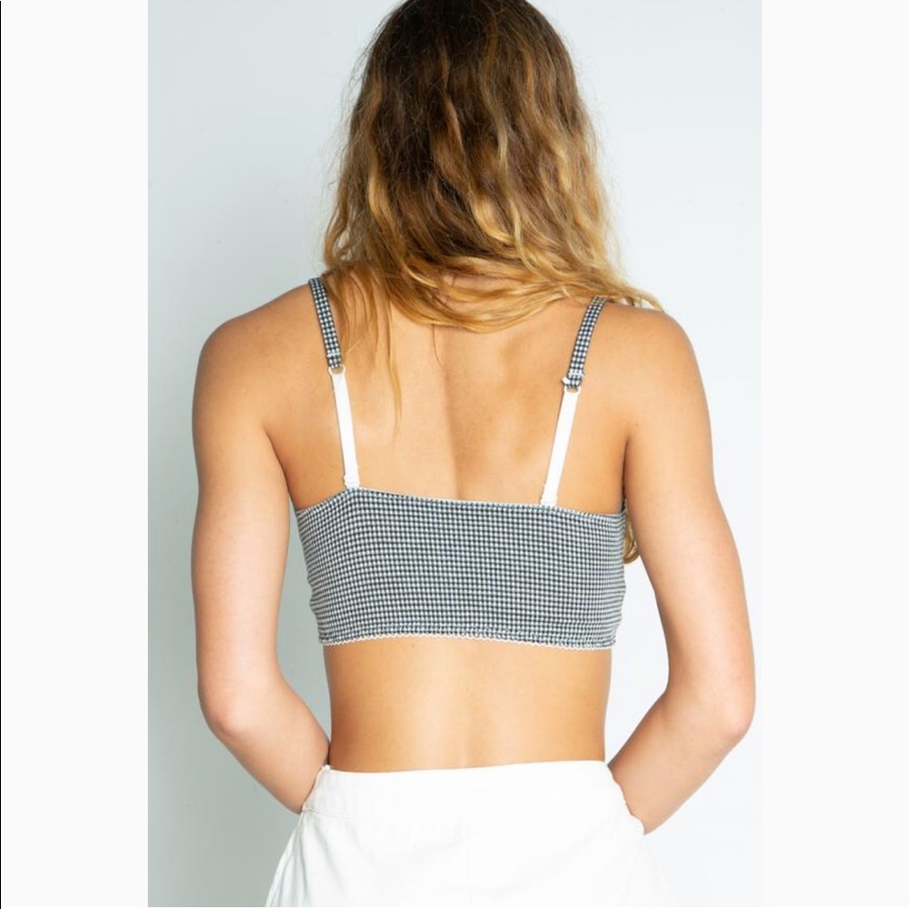 FREE PEOPLE Delilah Gingham Soft Bra Bralette Top - Picture 6 of 8